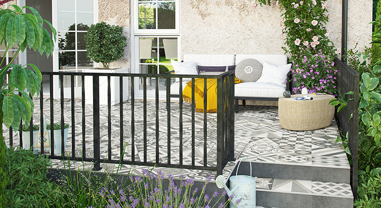 Porcelain Tiles on a Terrace